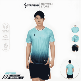 Bộ Quần Áo Bóng Đá Strivend V6 Xanh Ngọc