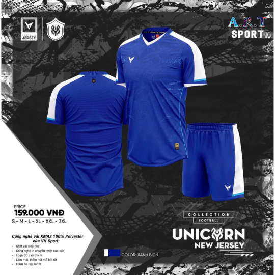 Quần áo đá banh VH Unicorn 