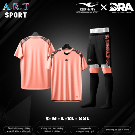 Quần áo đá banh Dra Jersey Collection - Vải thoáng mát siêu co dãn, chống bết dính mồ hôi