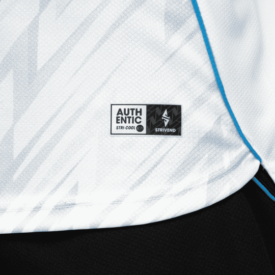 Bộ Quần Áo Bóng Đá Strivend V8 Trắng Xanh