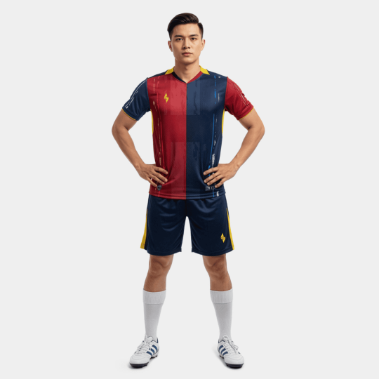 Bộ Quần Áo Bóng Đá Strivend V9 Xanh Đen